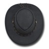 Barmah 1022 Squashy Bronco in Black, top view
