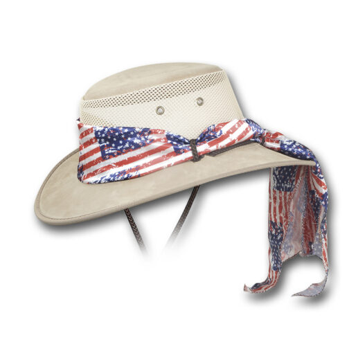 1065 Foldaway Ladies Suede Cooler hat in suede leather