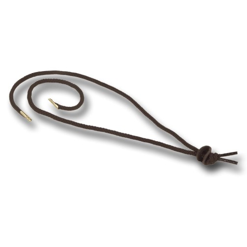 Removable leather chin cord for hats