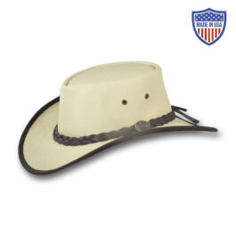 2055 Squashy Goat leather hat in gold