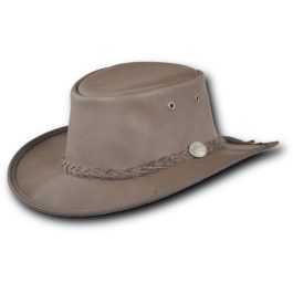 1019 Sundowner Kangaroo full-grain kangaroo leather hat in brown