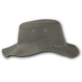3360 Beachcomber cotton canvas hat in olive, side view